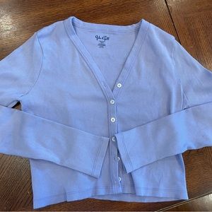 Brandy Melville/John Galt Button Up Crop Top